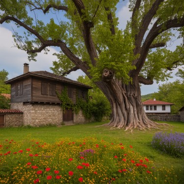 Bahçada Yeşil Çınar - Cengiz Atlan
